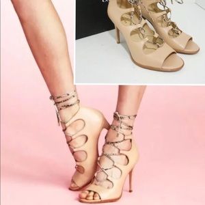 Coach calf/snake shoe